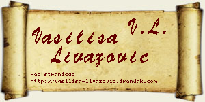 Vasilisa Livazović vizit kartica